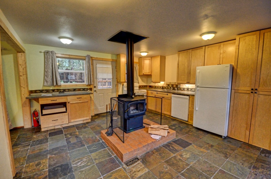 Kitchen and Wood stove