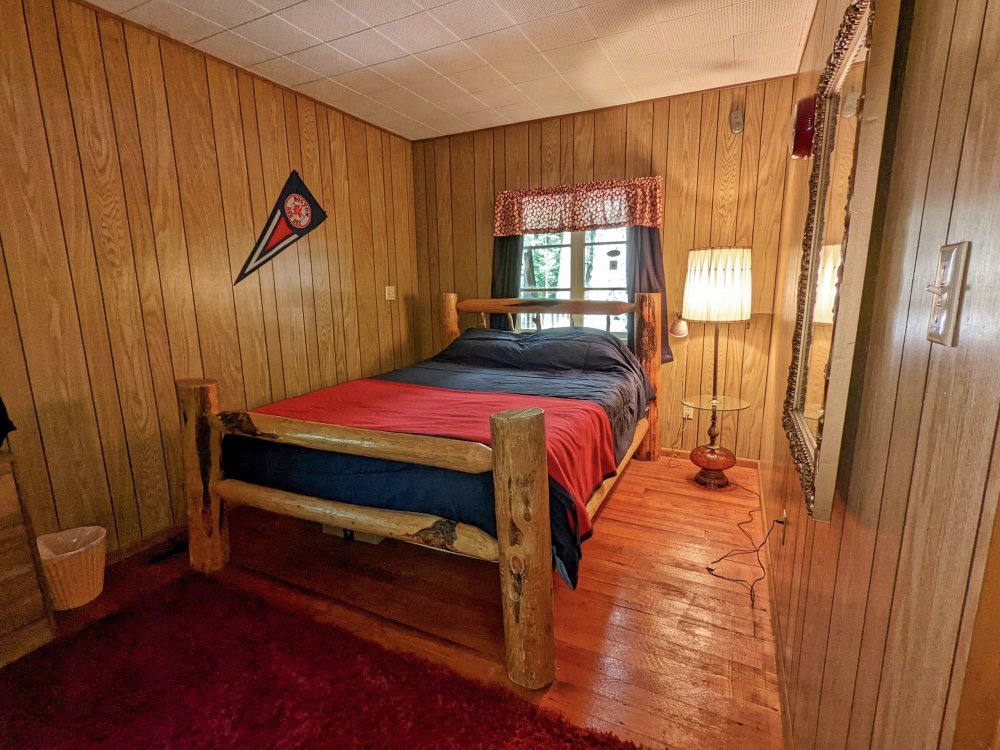 Main Bedroom in the Zig Zag Riverfront Cabin