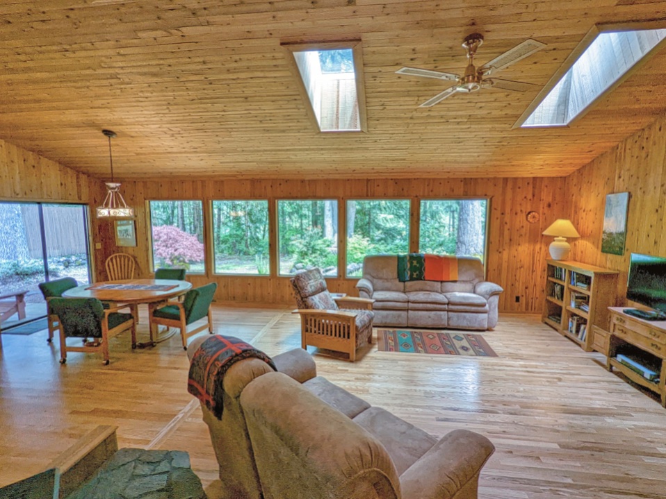 Great Room of Brightwood Custom home in Timberline Rim