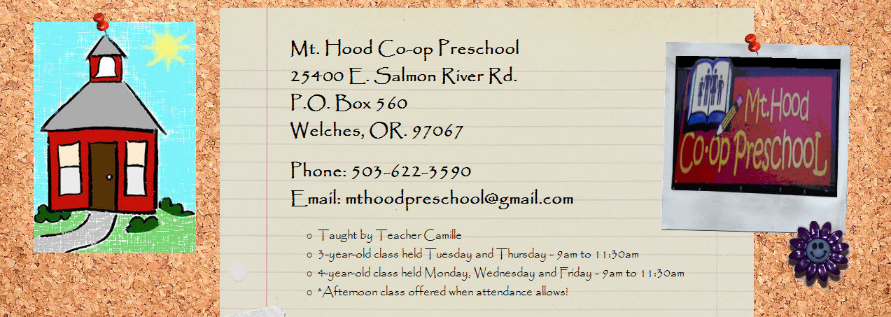 Mt. Hood preschool in Welches Oregon