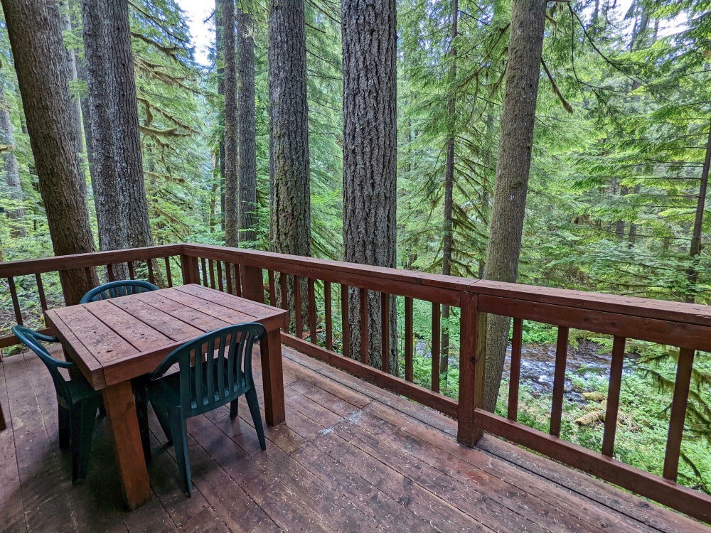 Camp Creek from Cabin deck