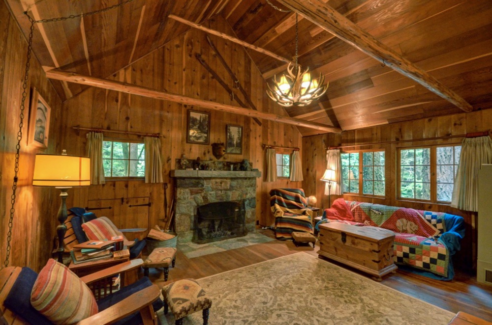 Stone Fireplace in a Government Camp Cabin