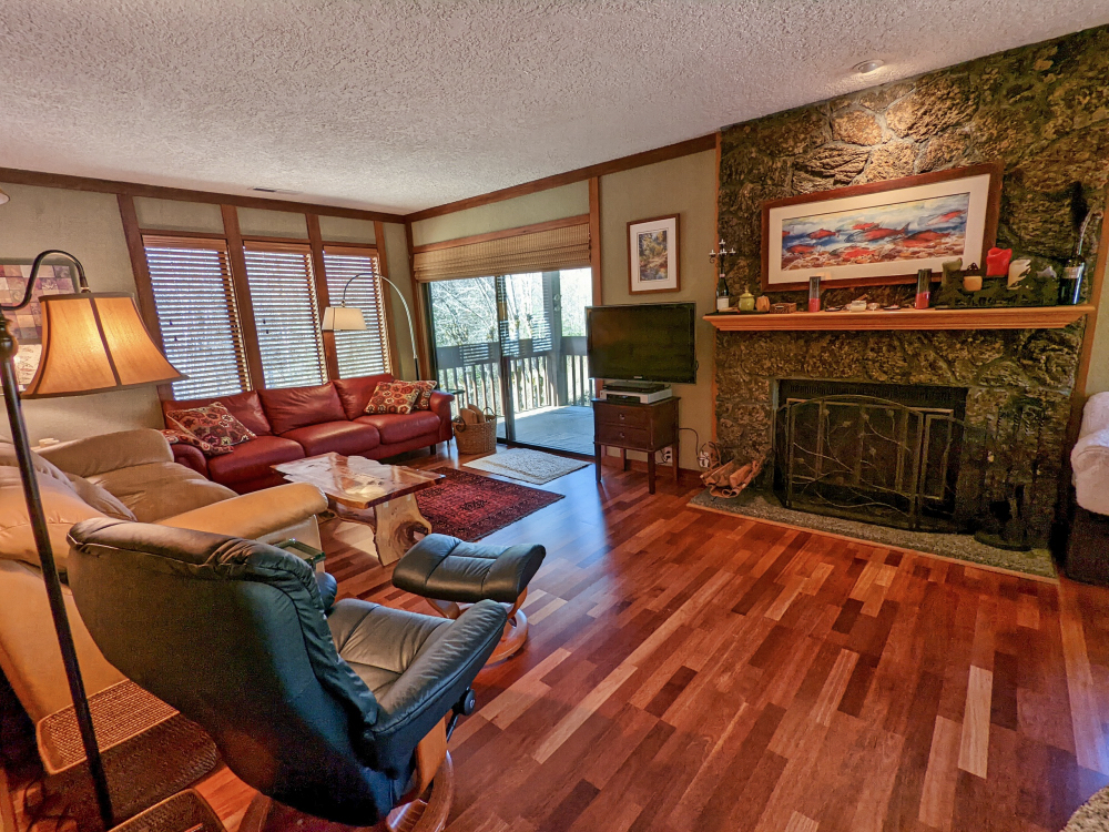 Salmon Riverfront Condo Living Room