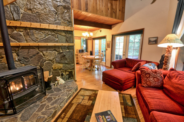 Hackett Creek Cabin interior