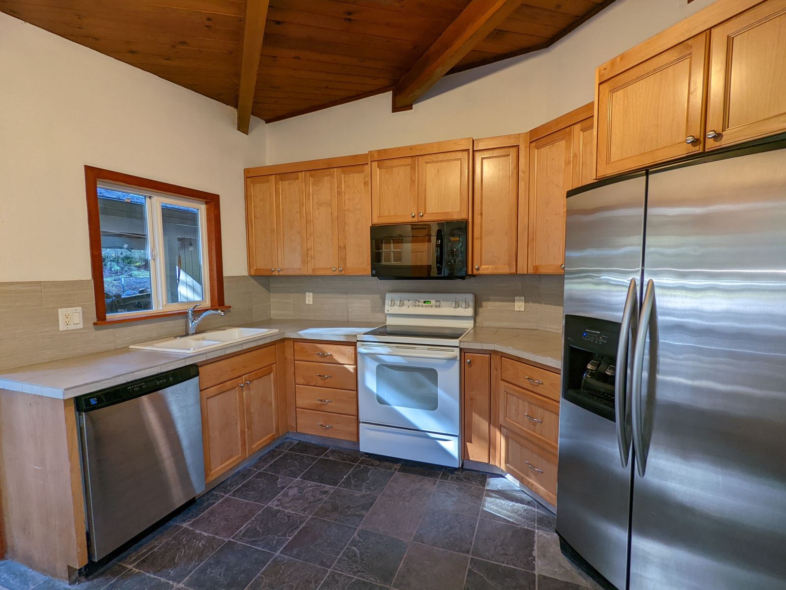 Kitchen of three bedroom ranch in Brightwood Oregon