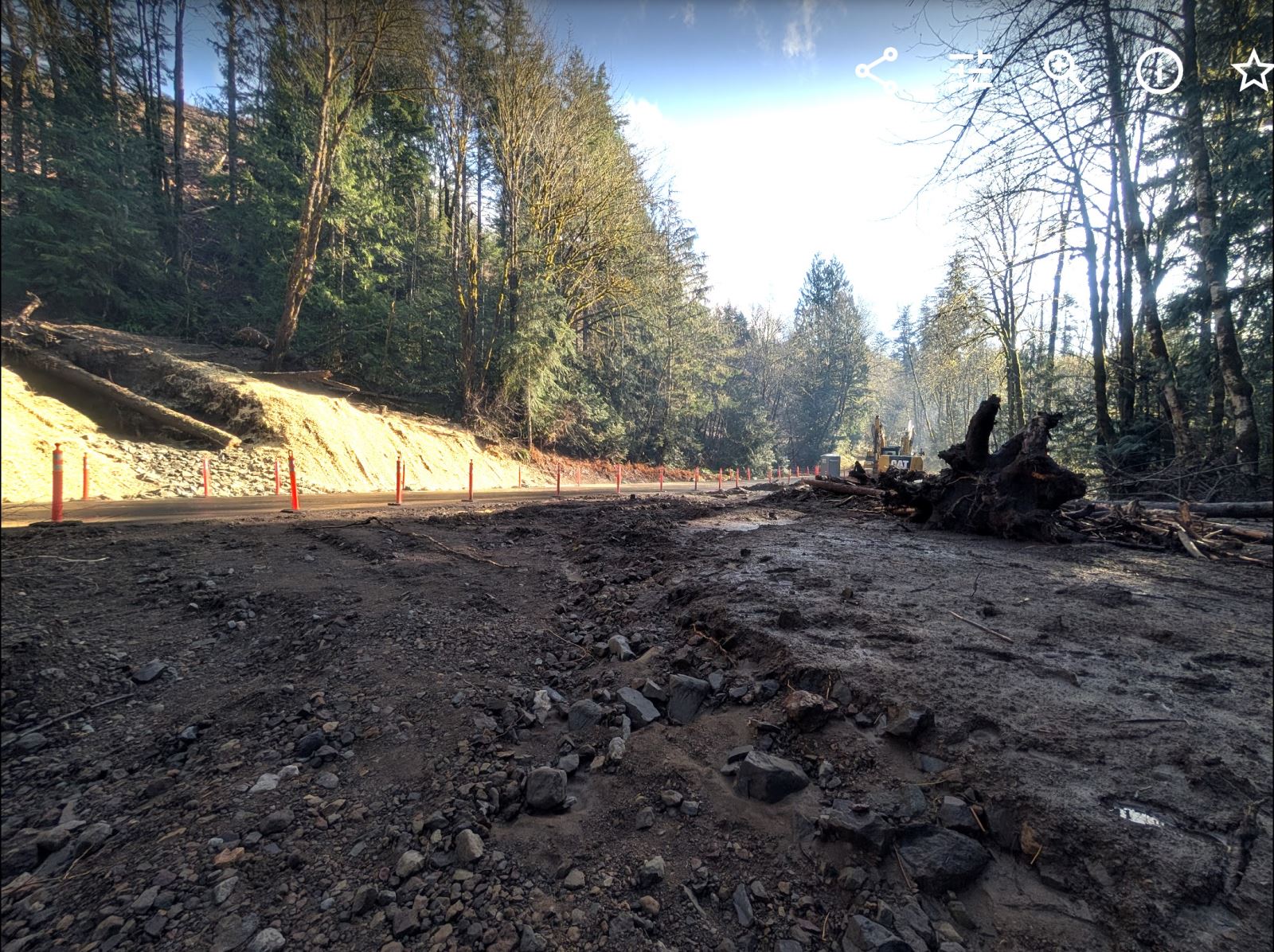 Repair Work for Salmon River Road on Mt. Hood