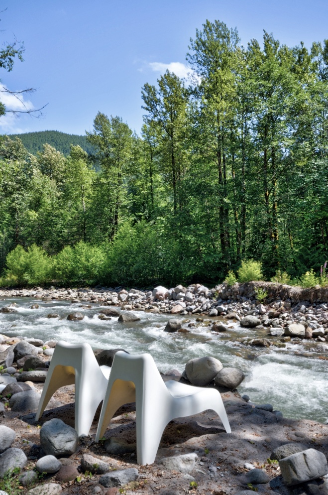 Chairs on the Sandy River off LoLo Pass Road