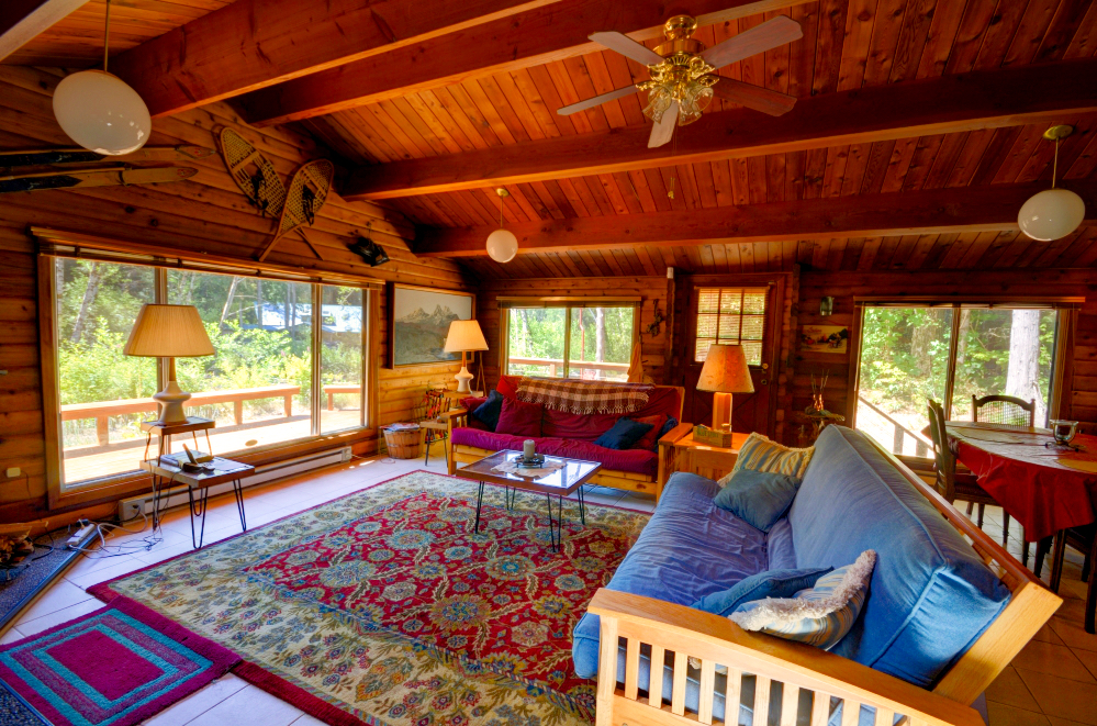 Log Cabin on Mt. Hood Near Rhododendron Oregon