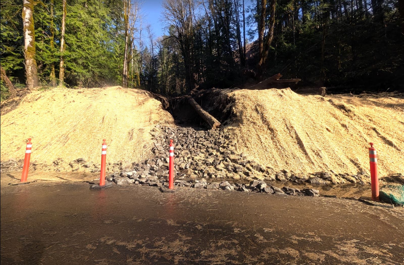Repair Work for Salmon River Road on Mt. Hood